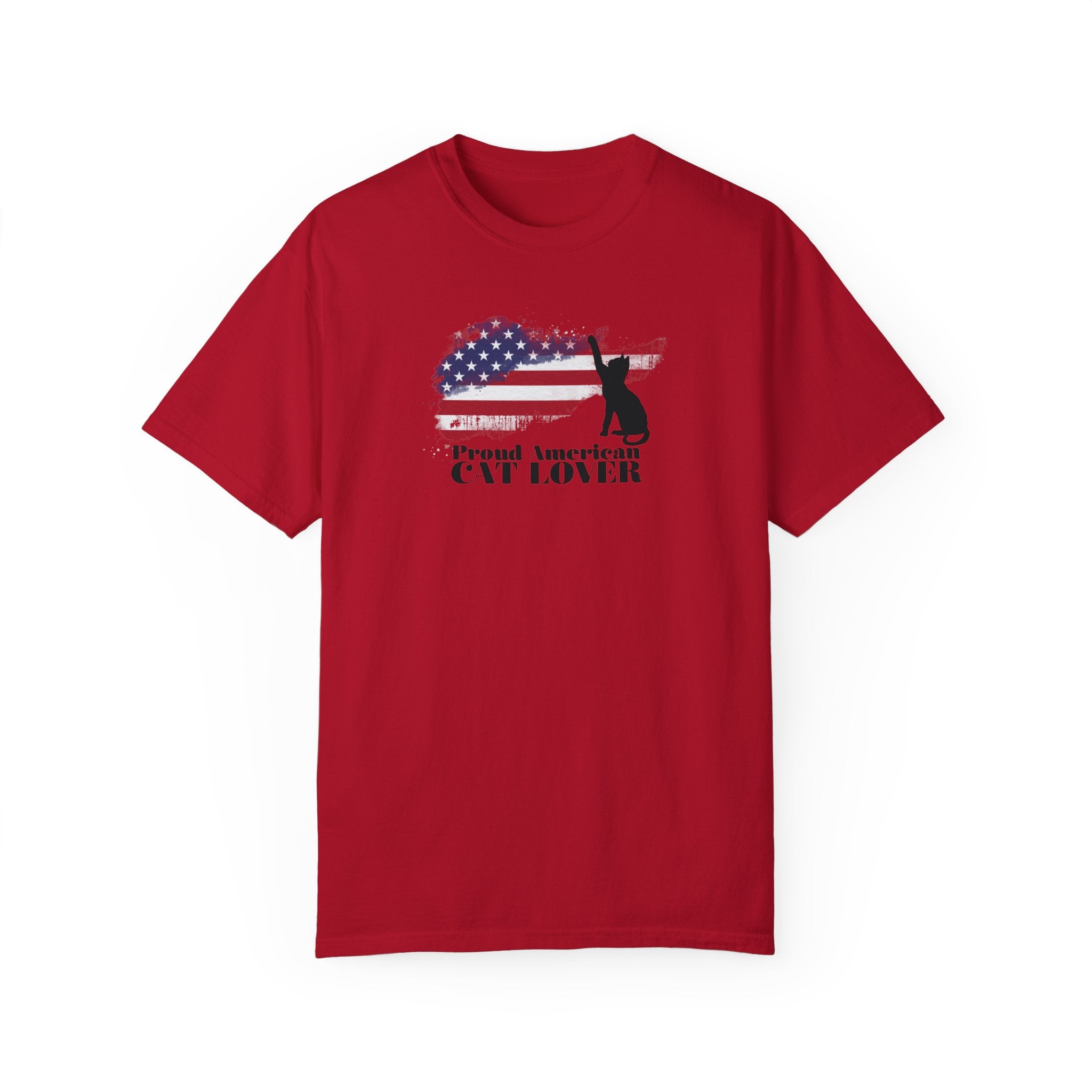 Proud American Cat Lover Unisex Garment-Dyed T-shirt - EpiAl's Shop
