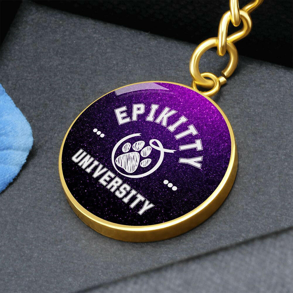 Purple Epikitty U Keychain - Jewelry - Epileptic Al’s Shop