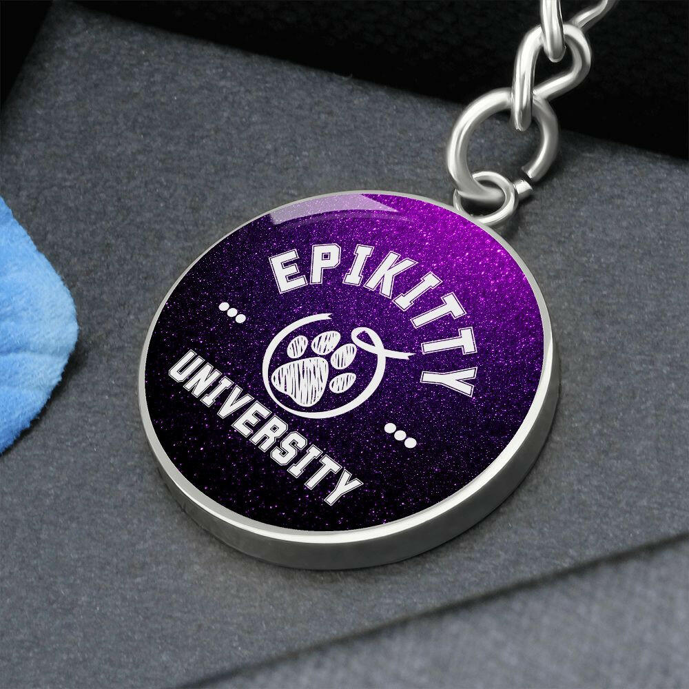 Purple Epikitty U Keychain - Jewelry - Epileptic Al’s Shop