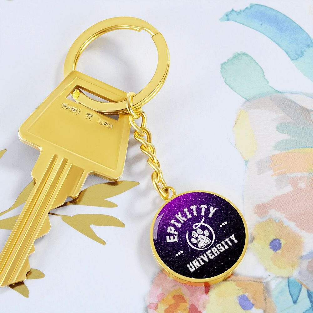 Purple Epikitty U Keychain - Jewelry - Epileptic Al’s Shop