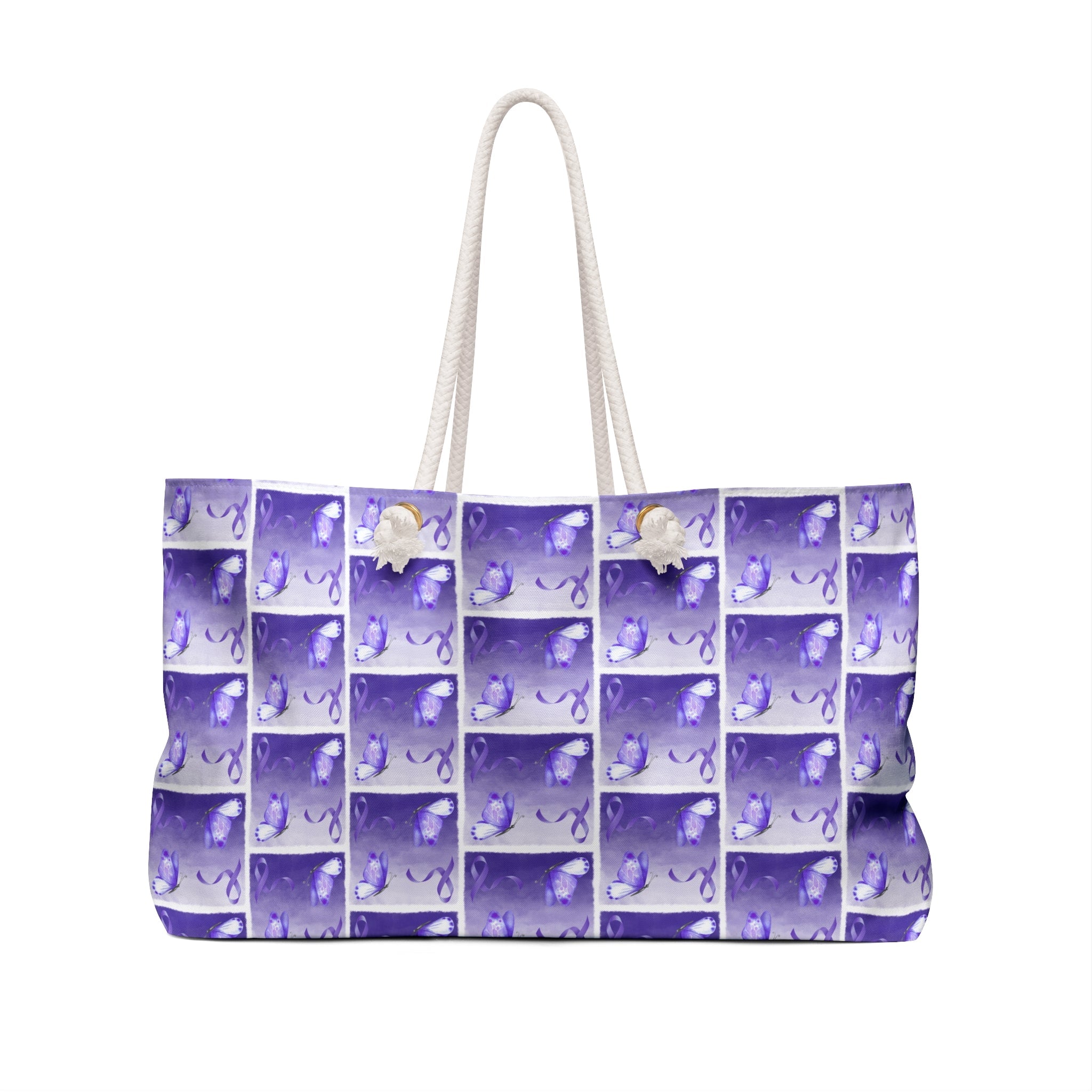 Purple Ribbon Epilepsy Awareness Weekender Bag - Bags, Handbag - EpiAl's Shop