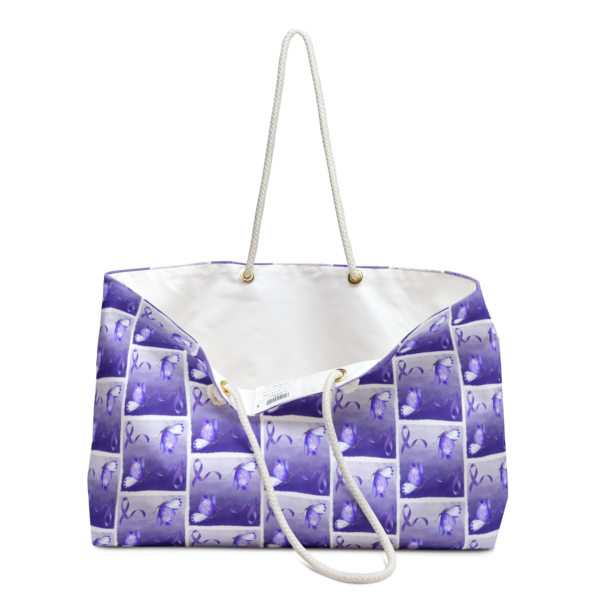Purple Ribbon Epilepsy Awareness Weekender Bag - Bags, Handbag - EpiAl's Shop