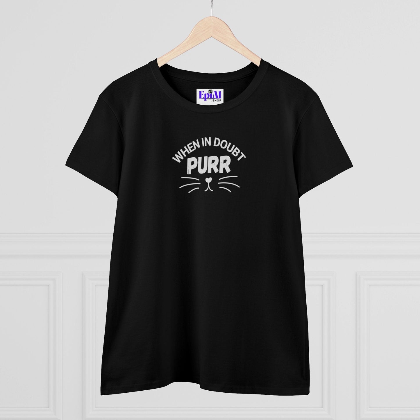 Purr Women's Midweight Cotton Tee - T - Shirt - Epileptic Al’s Shop