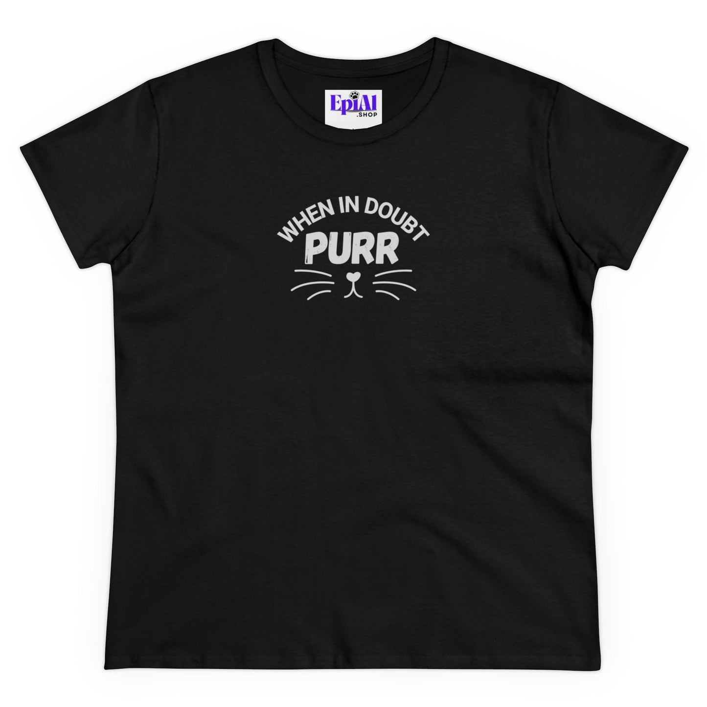 Purr Women's Midweight Cotton Tee - T - Shirt - Epileptic Al’s Shop