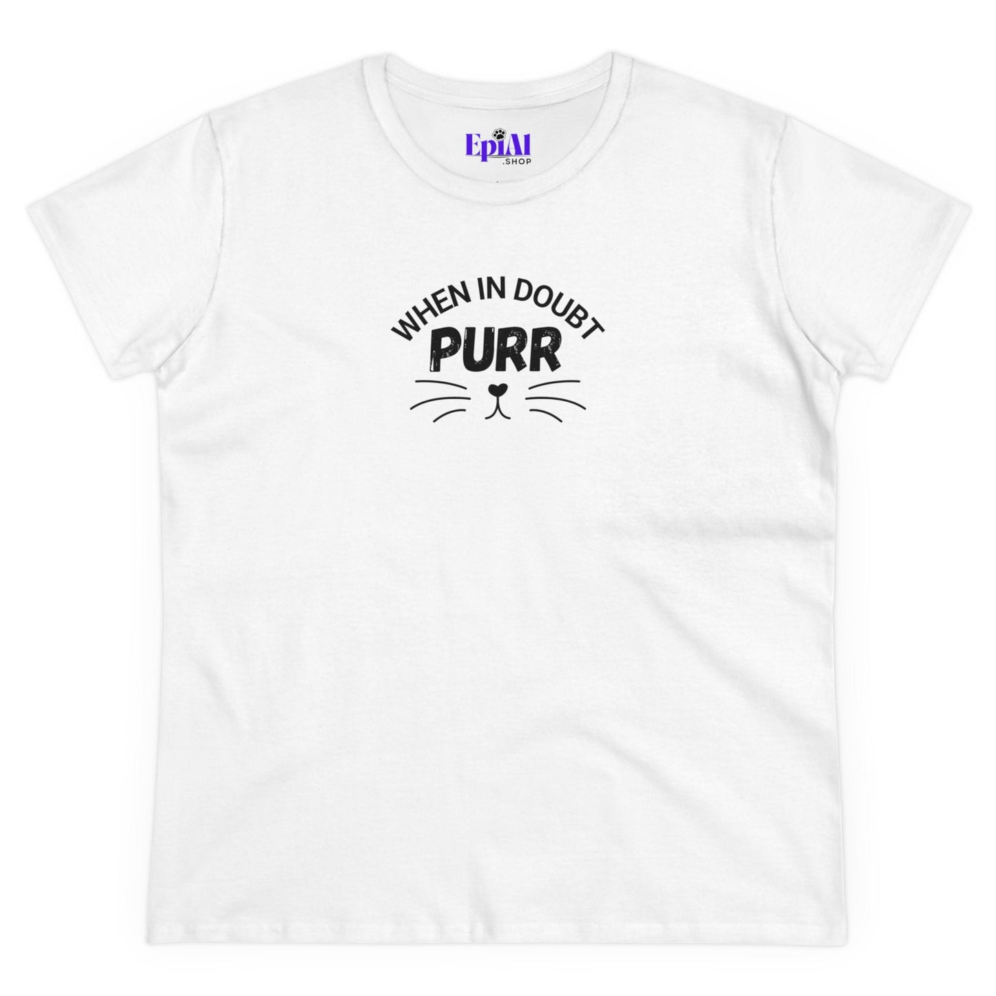Purr Women's Midweight Cotton Tee - T - Shirt - Epileptic Al’s Shop