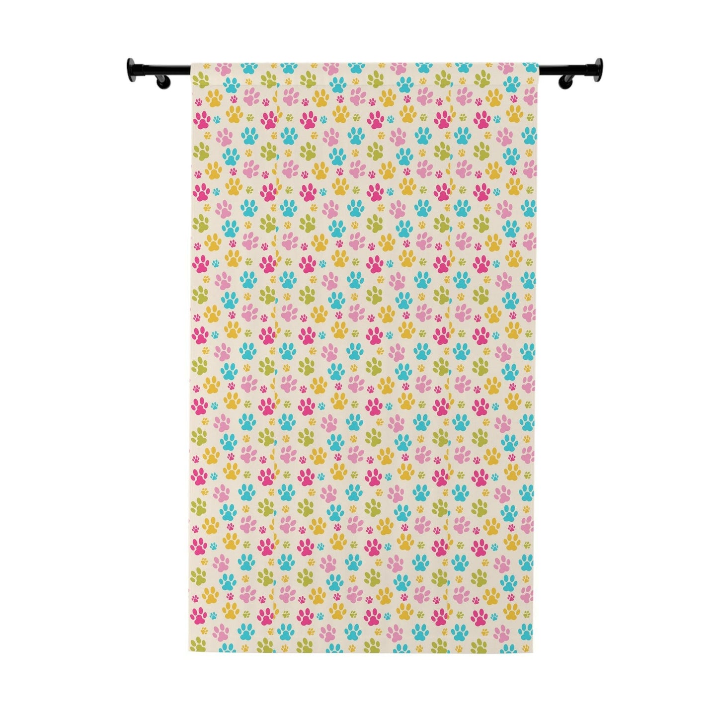 Rainbow Paws Window Curtains (1 Piece) - Home Decor - Epileptic Al’s Shop
