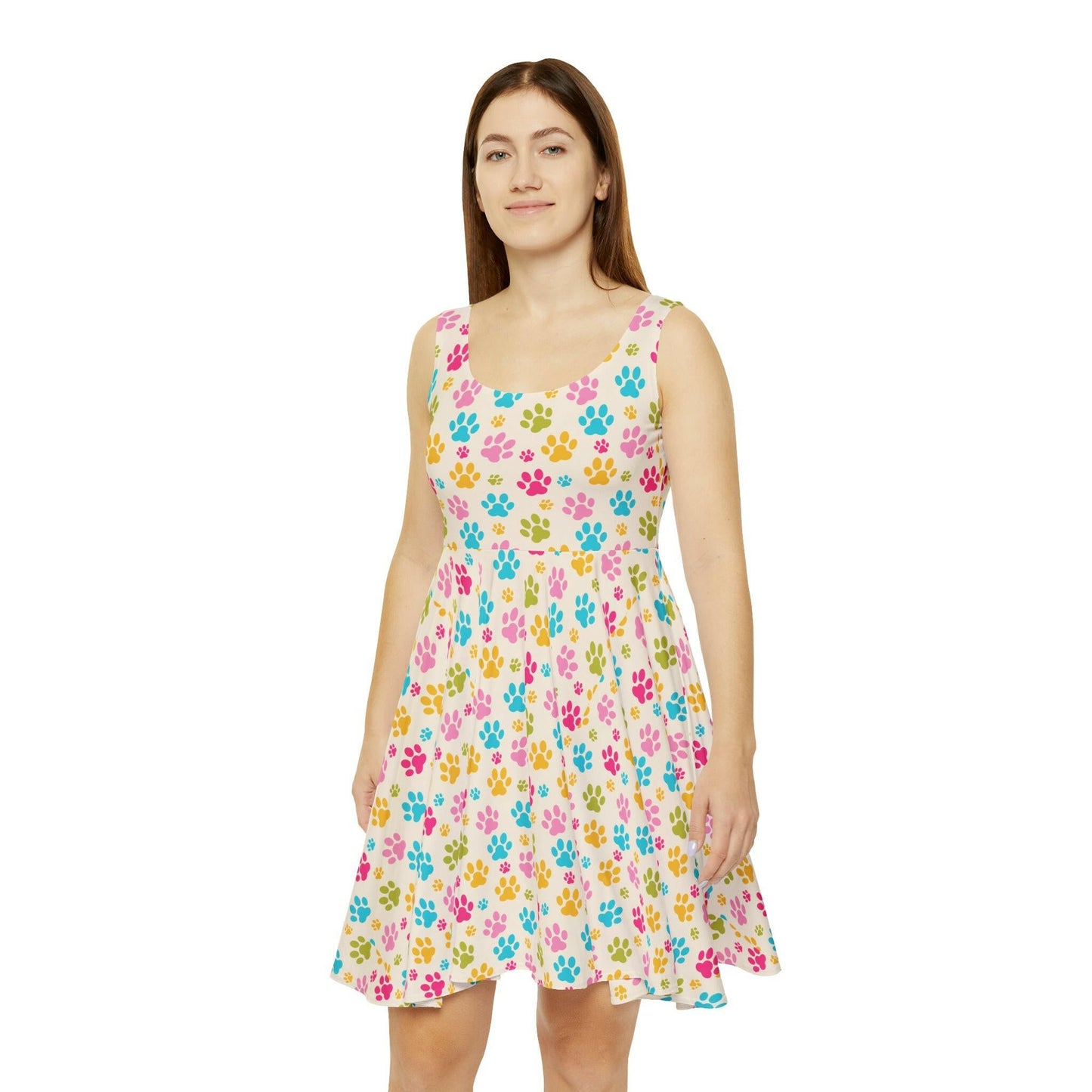 Rainbow Paws Women's Skater Dress - All Over Prints - Epileptic Al’s Shop