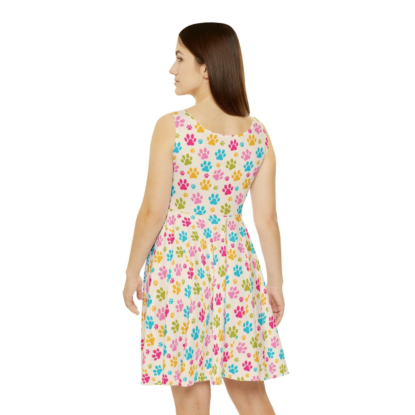 Rainbow Paws Women's Skater Dress - All Over Prints - Epileptic Al’s Shop