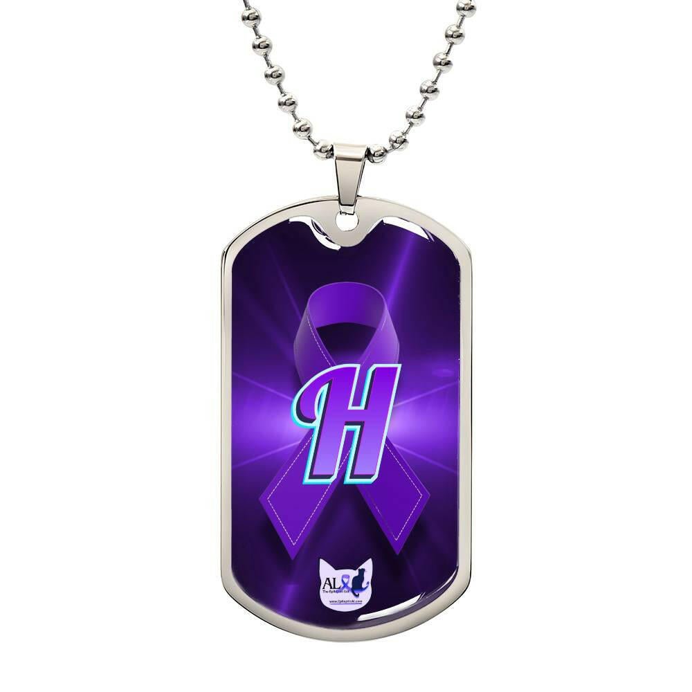Seize the Day Initial Necklace H - Jewelry - Epileptic Al’s Shop