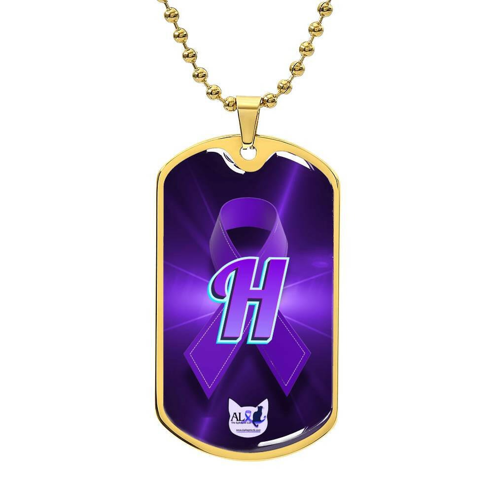 Seize the Day Initial Necklace H - Jewelry - Epileptic Al’s Shop