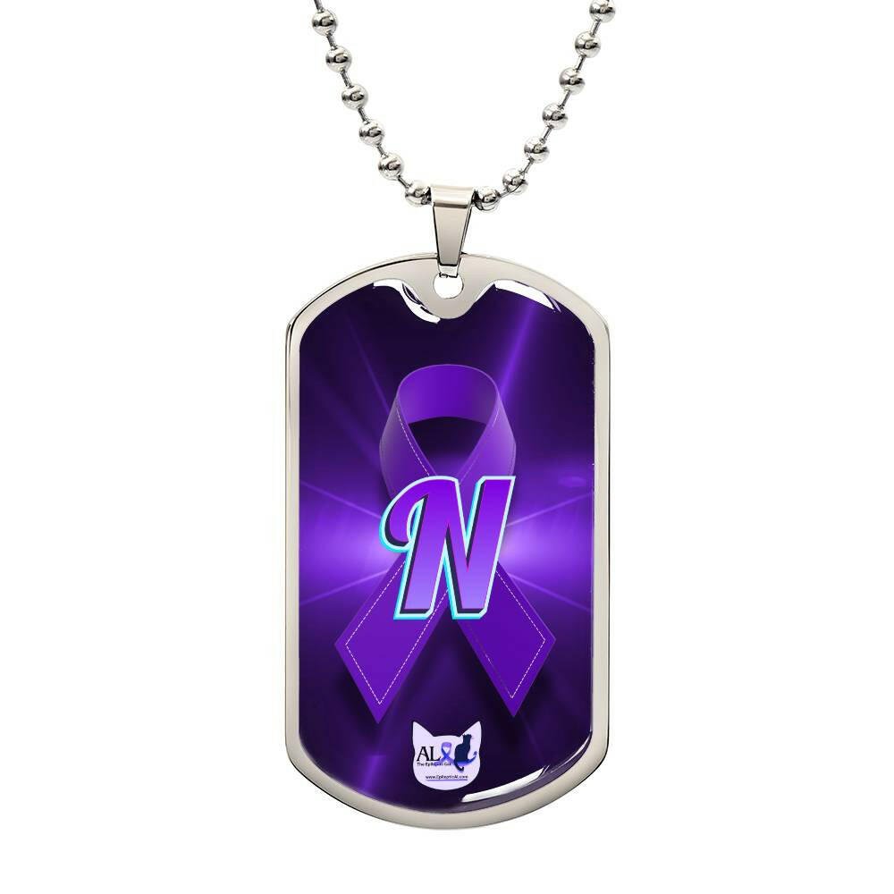 Seize the Day Initial Necklace N - Jewelry - Epileptic Al’s Shop
