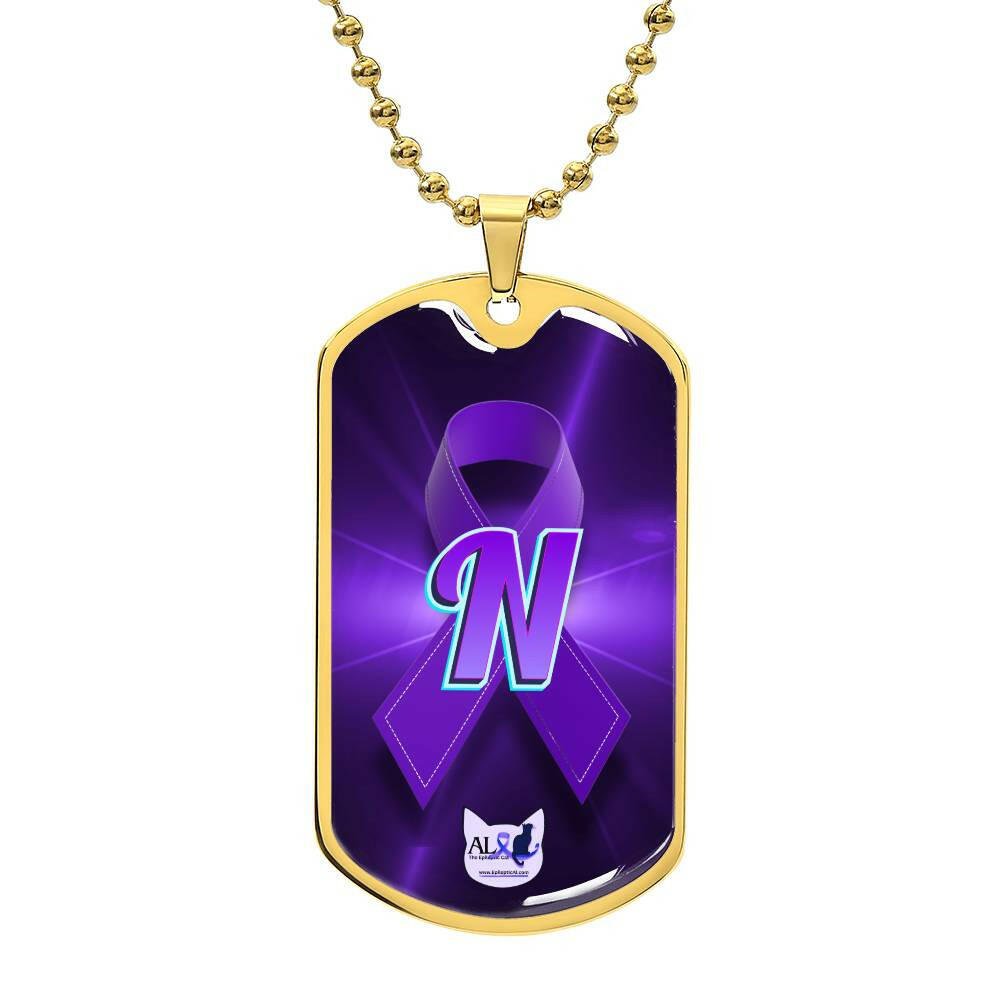 Seize the Day Initial Necklace N - Jewelry - Epileptic Al’s Shop