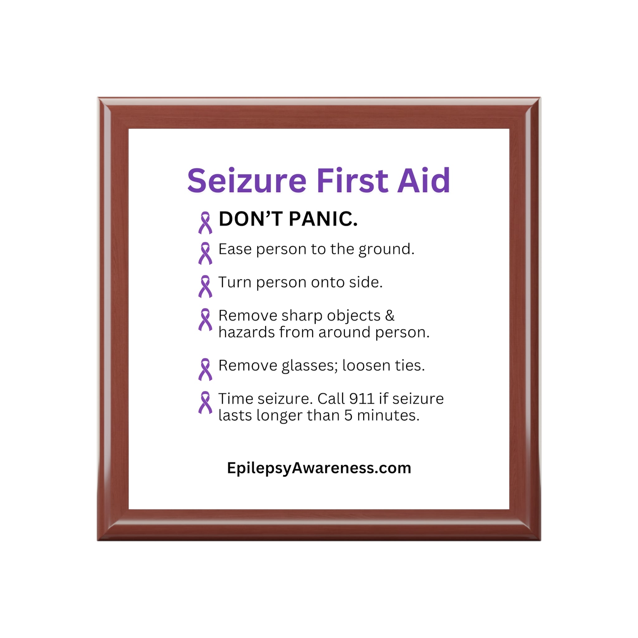 Seizure First Aid Jewelry Box - Home Decor - Epileptic Al’s Shop