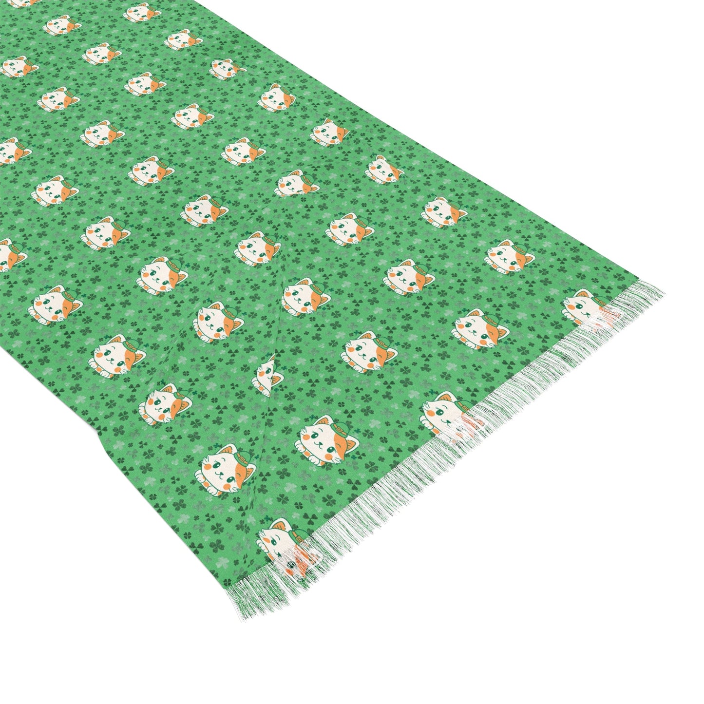 Shamrock Kitty Light Scarf - All Over Prints - Epileptic Al’s Shop