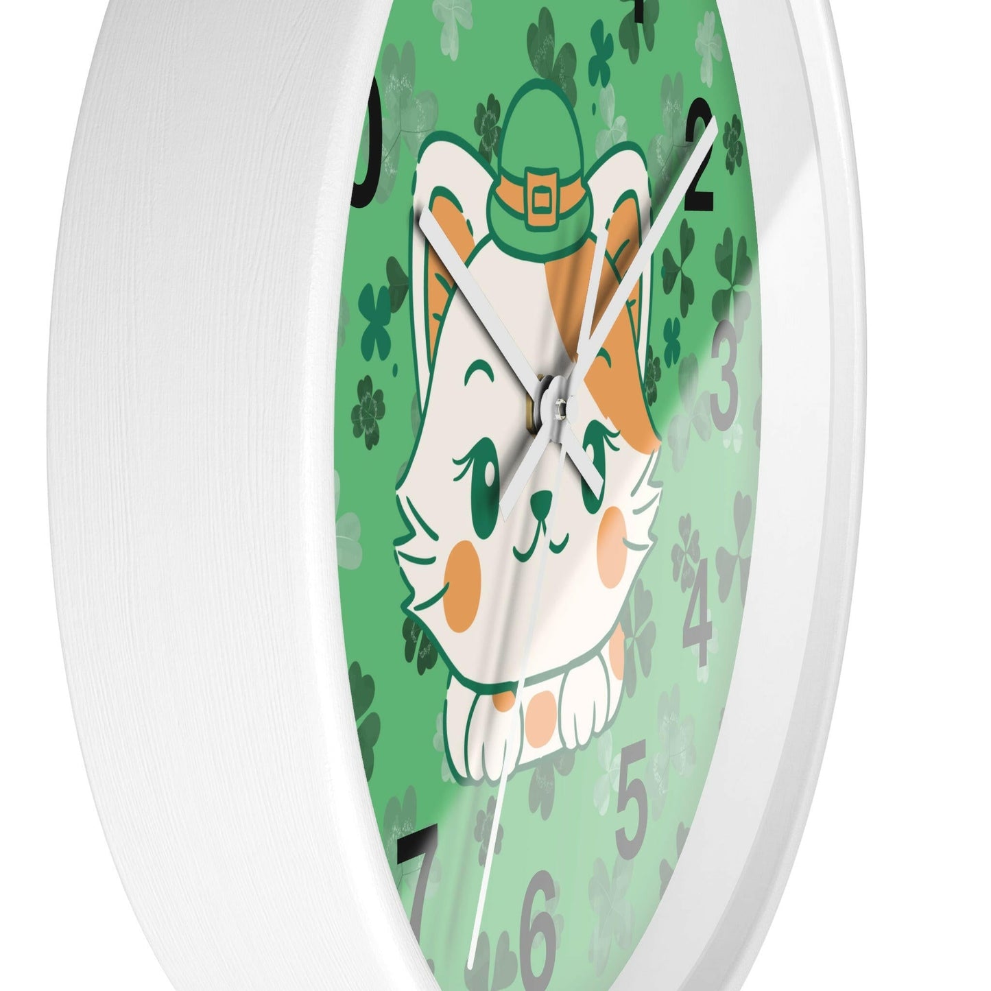 Shamrock Kitty Wall Clock - Home Decor - Epileptic Al’s Shop
