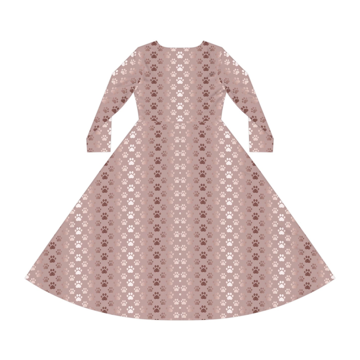 Shimmery Paws Long Sleeve Dance Dress - All Over Prints - Epileptic Al’s Shop