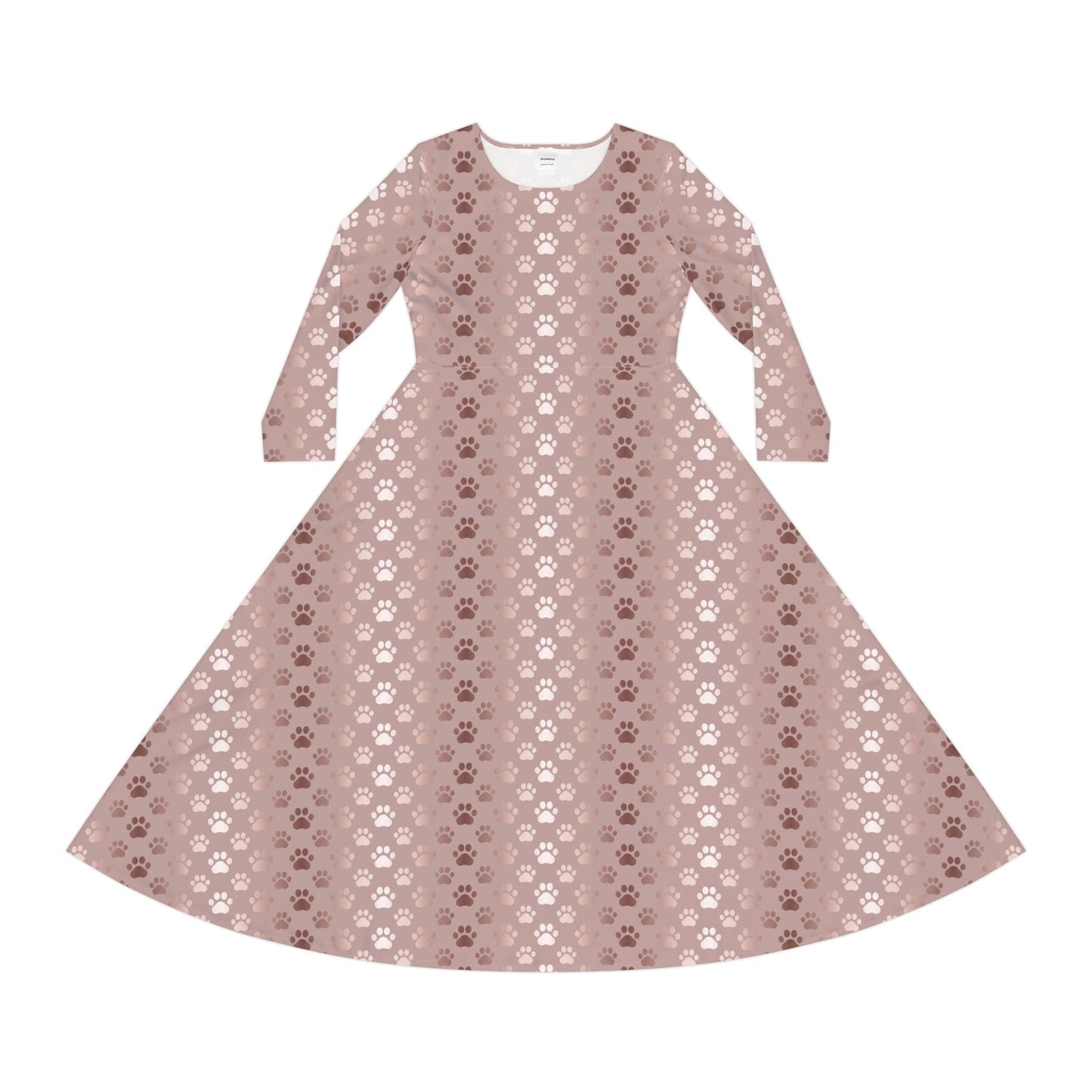 Shimmery Paws Long Sleeve Dance Dress - All Over Prints - Epileptic Al’s Shop