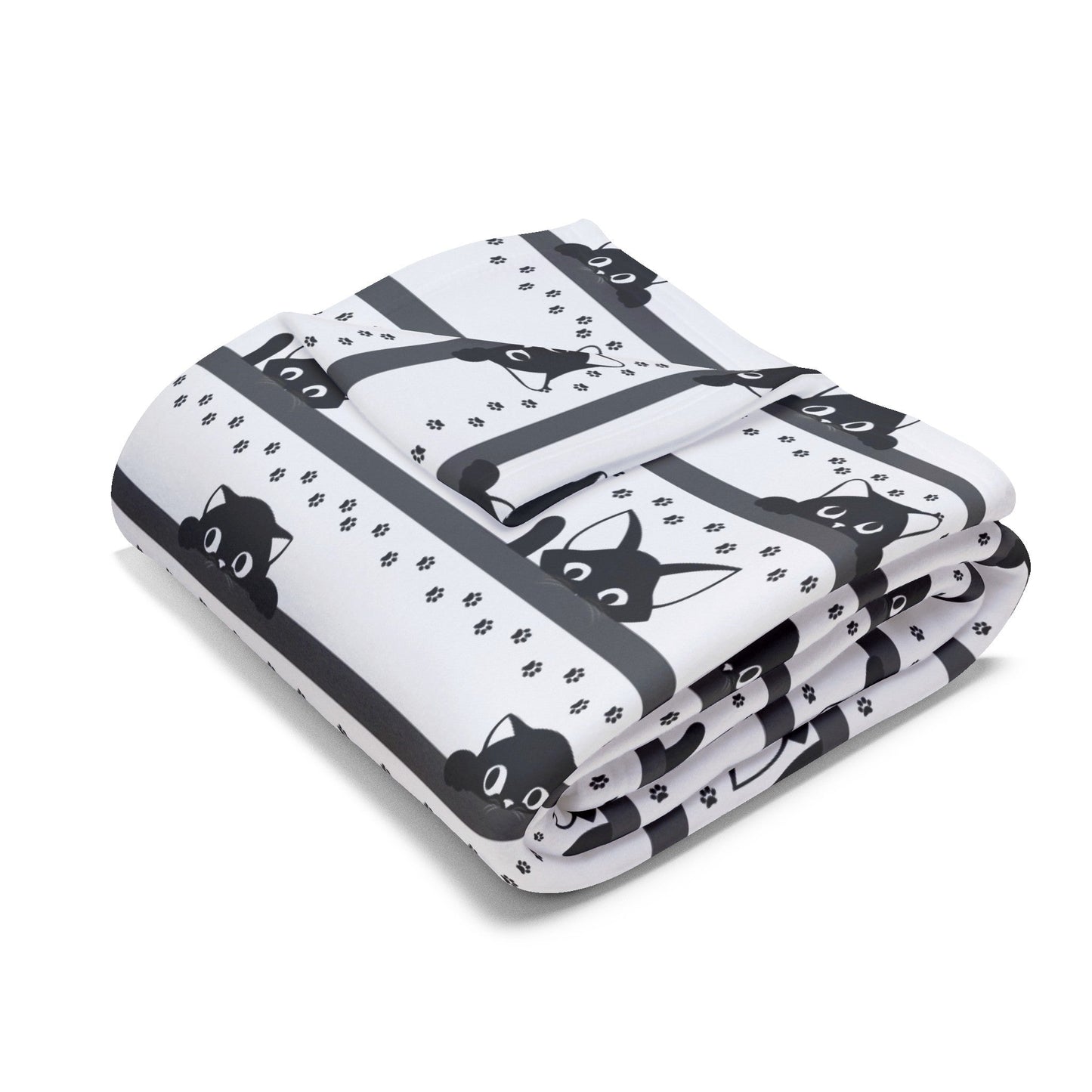 Shy Kitties Arctic Fleece Blanket - Home Decor - Epileptic Al’s Shop