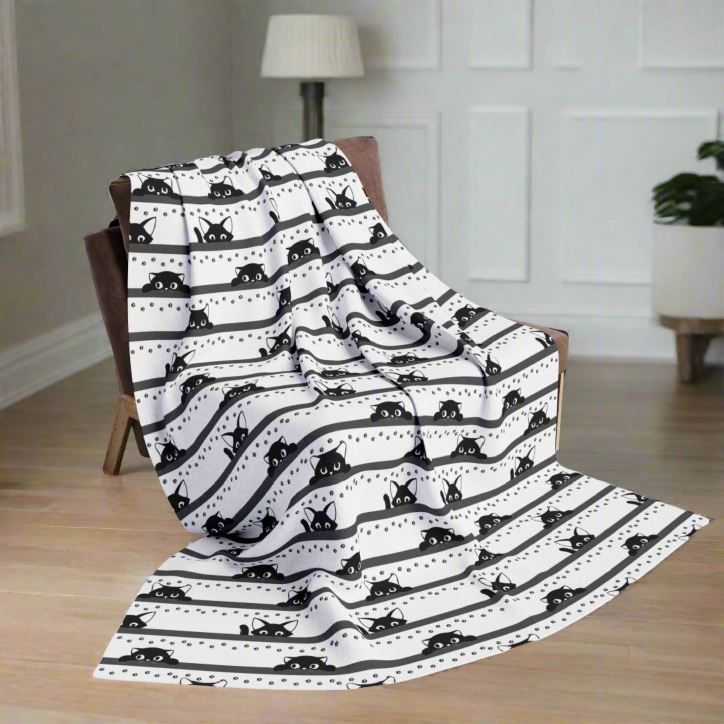 Shy Kitties Arctic Fleece Blanket - Home Decor - Epileptic Al’s Shop
