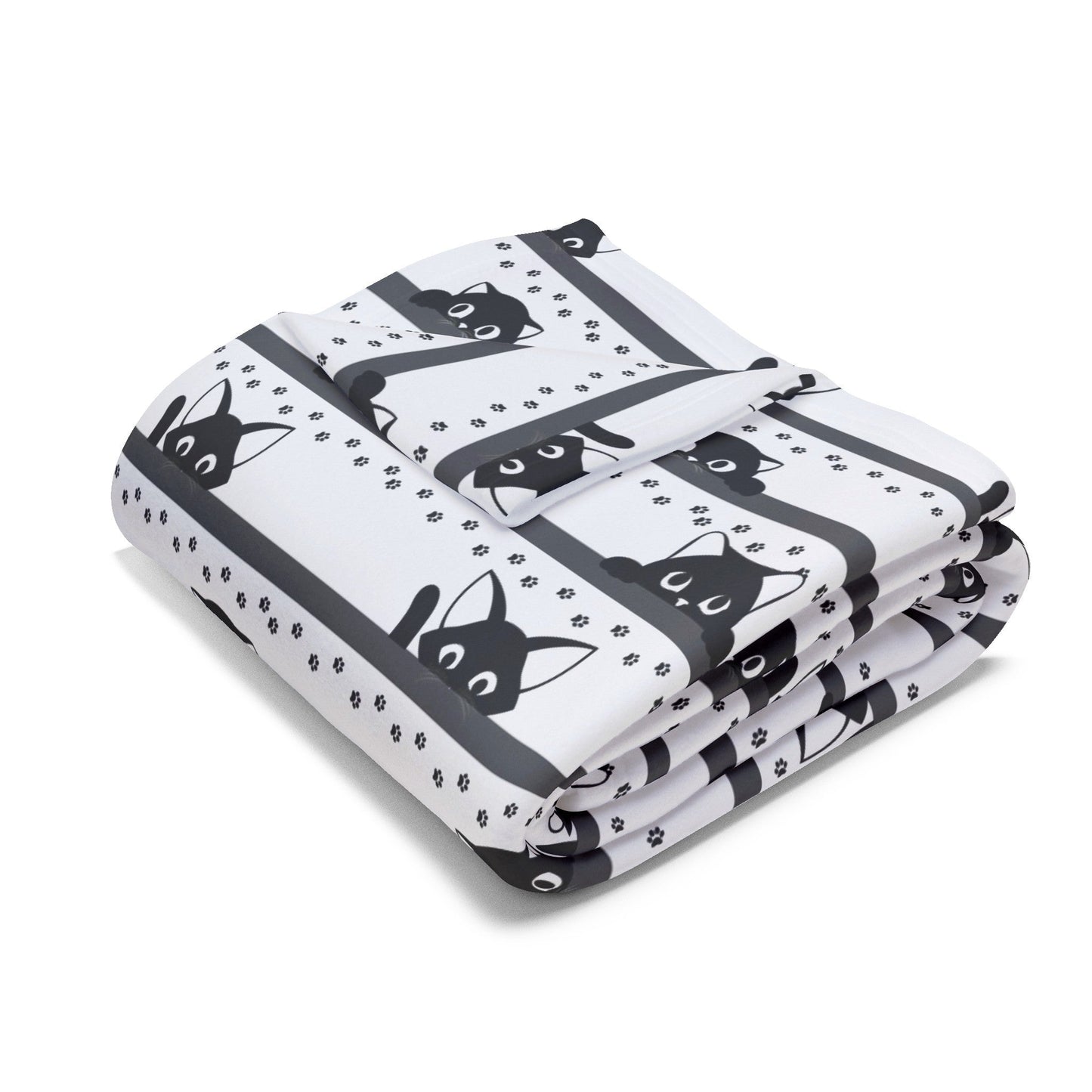 Shy Kitties Arctic Fleece Blanket - Home Decor - Epileptic Al’s Shop