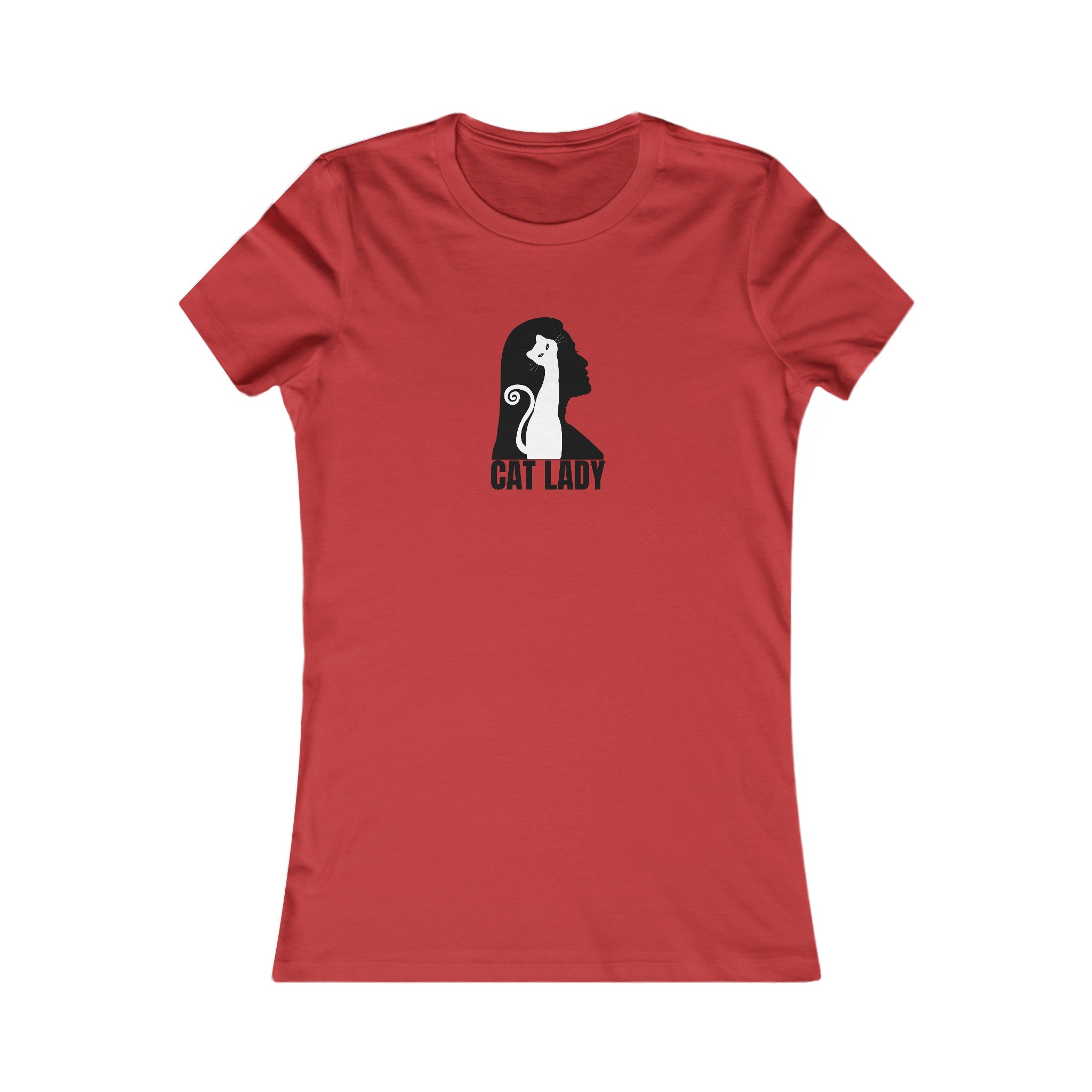 Silhouette Cat Lady Women's Favorite Tee - EpiAl's Shop
