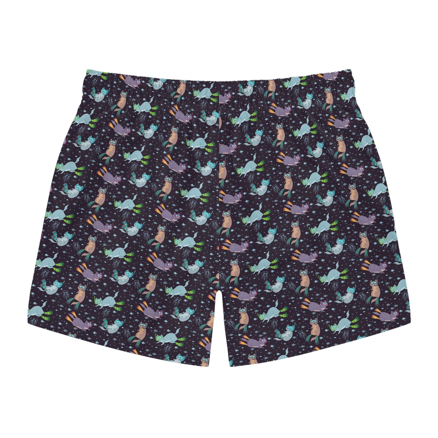 Snorkel Kitties Swim Trunks for Men - All Over Prints - Epileptic Al’s Shop