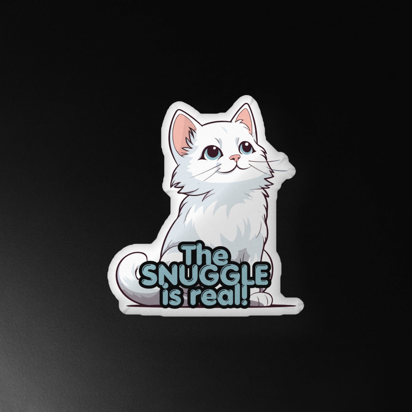 Snuggle is Real Cat Shaped Pillow - Home Decor - EpiAl's Shop