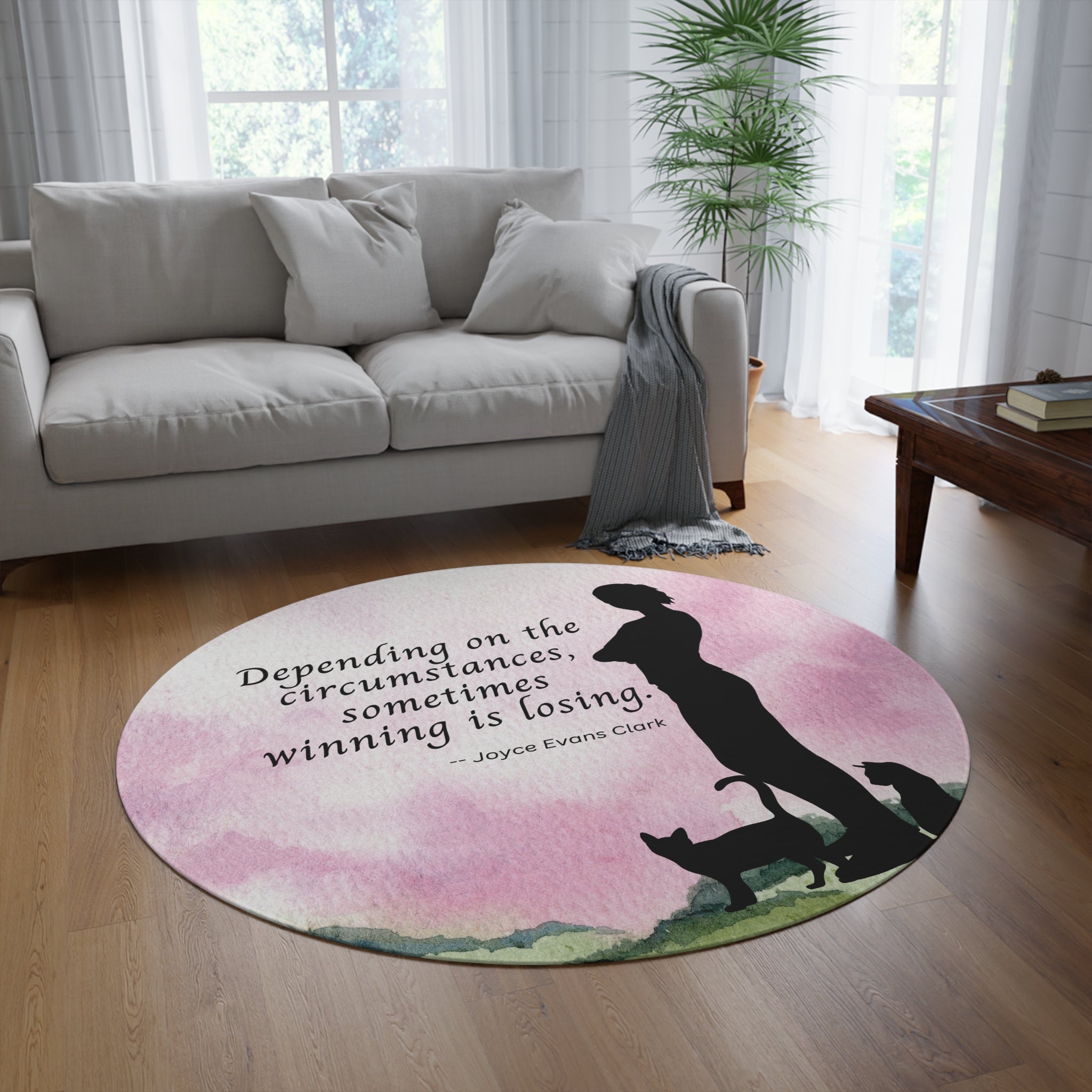 Sometimes Winning is Losing Round Rug - Decor, Home, Rugs & Doormats - EpiAl's Shop