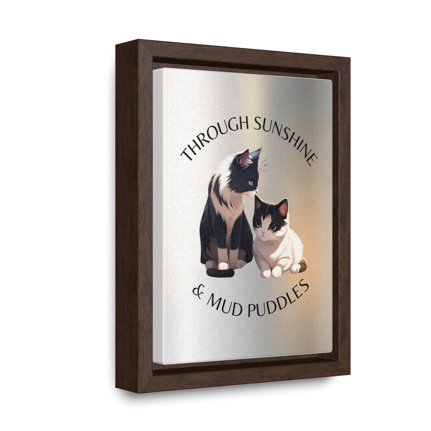 Sunshine & Mud Puddles Gallery Canvas Wraps, Vertical Frame - Canvas - Epileptic Al’s Shop