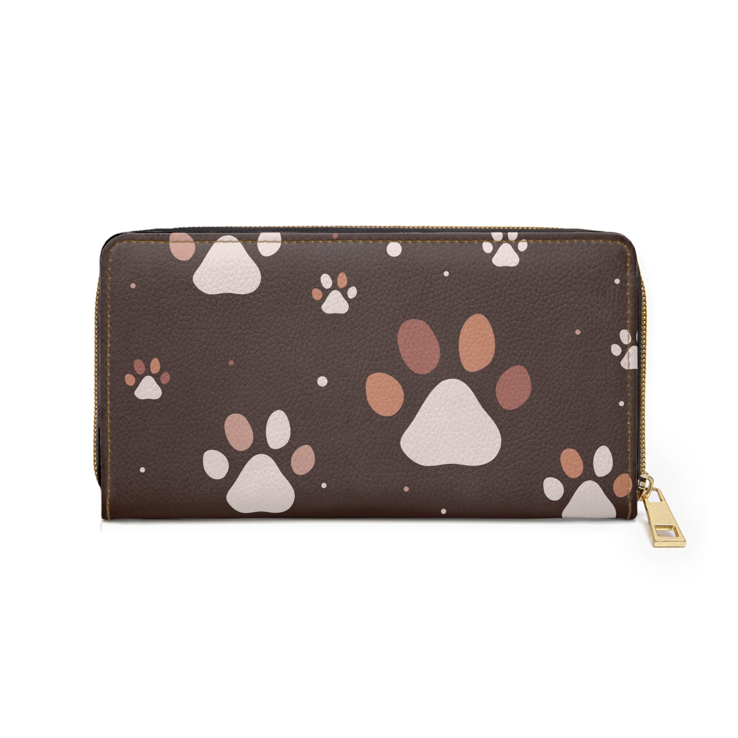 Tan Paws Zipper Wallet - Accessories - Epileptic Al’s Shop