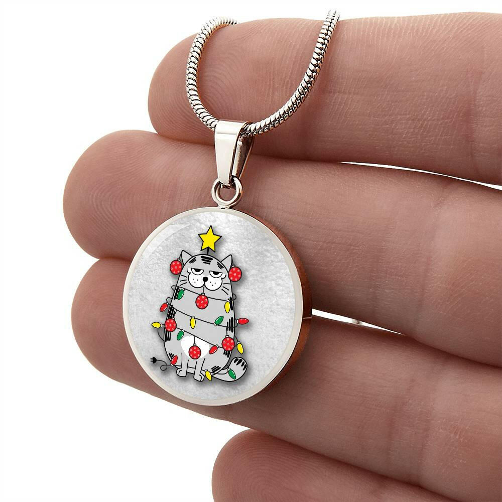 Tangled Sparkly Lights Kitty Necklace - Jewelry - Epileptic Al’s Shop