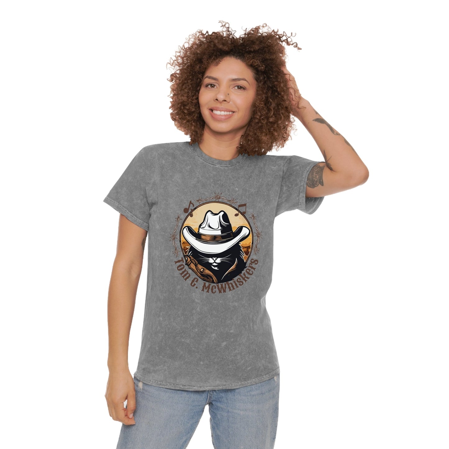 Tom C. McWhiskers Unisex Mineral Wash T - Shirt - T - Shirt - Epileptic Al’s Shop