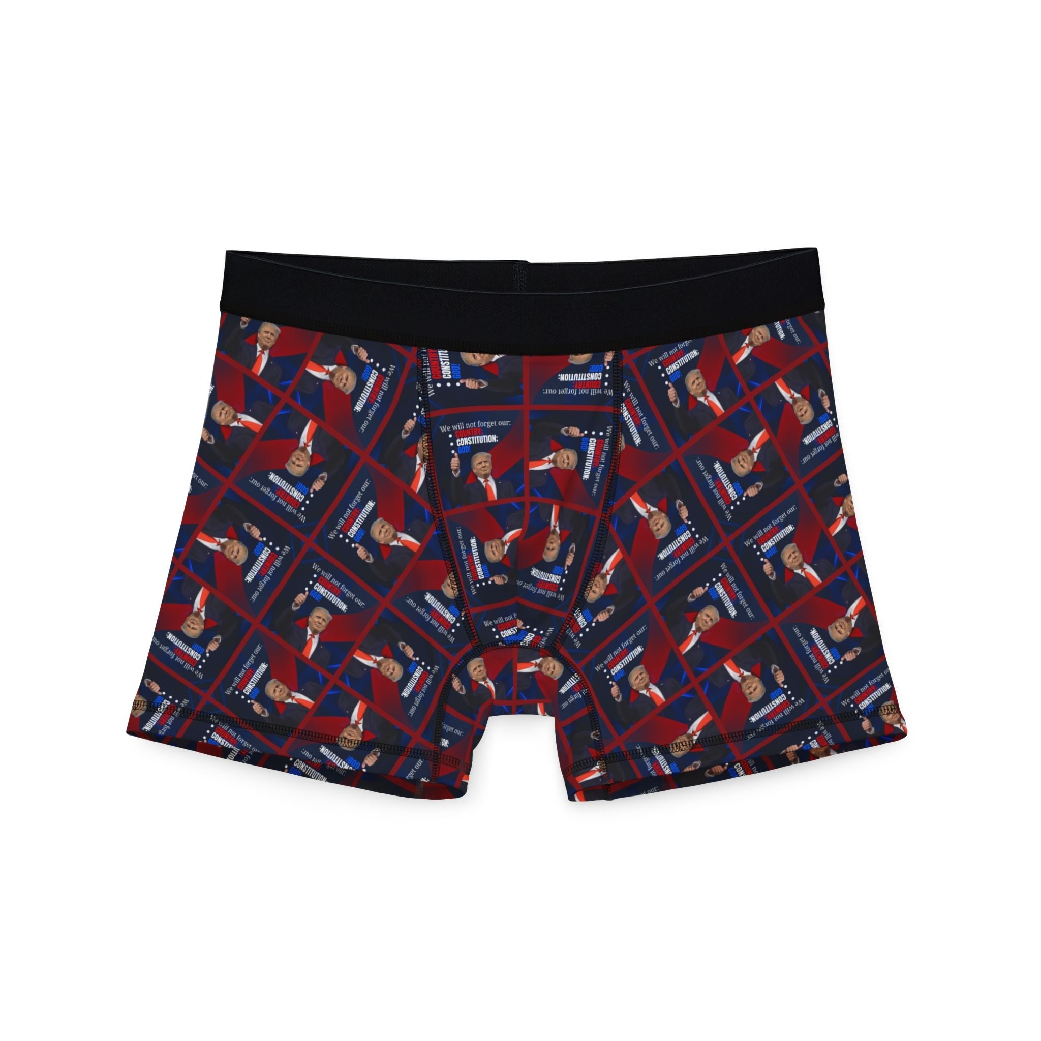 Trump Country Constitution God Pattern Men's Boxers - Clothing, Underwear - EpiAl's Shop