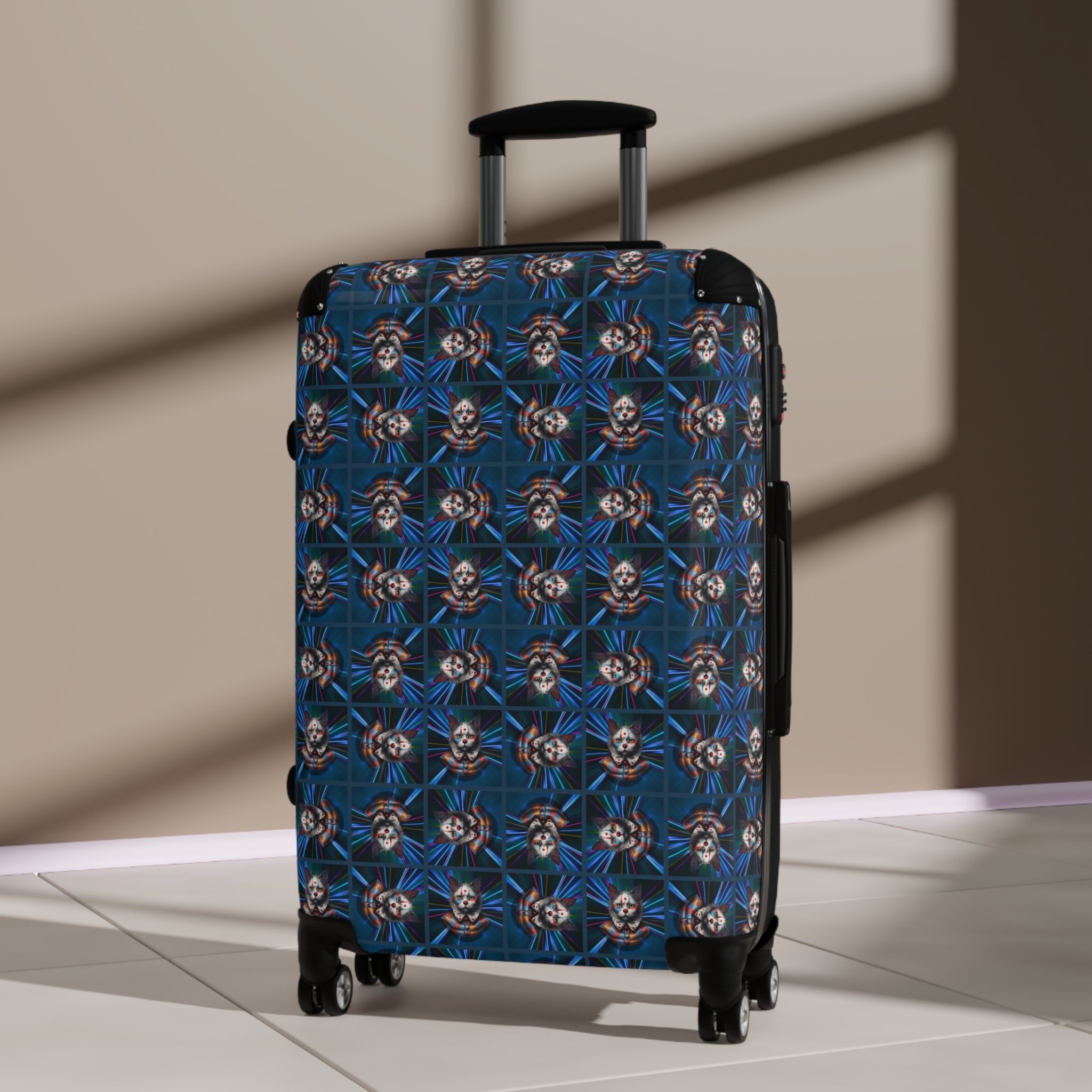 Vibrant Travel Suitcase with Bold Design - Bags, Suitcases - EpiAl's Shop