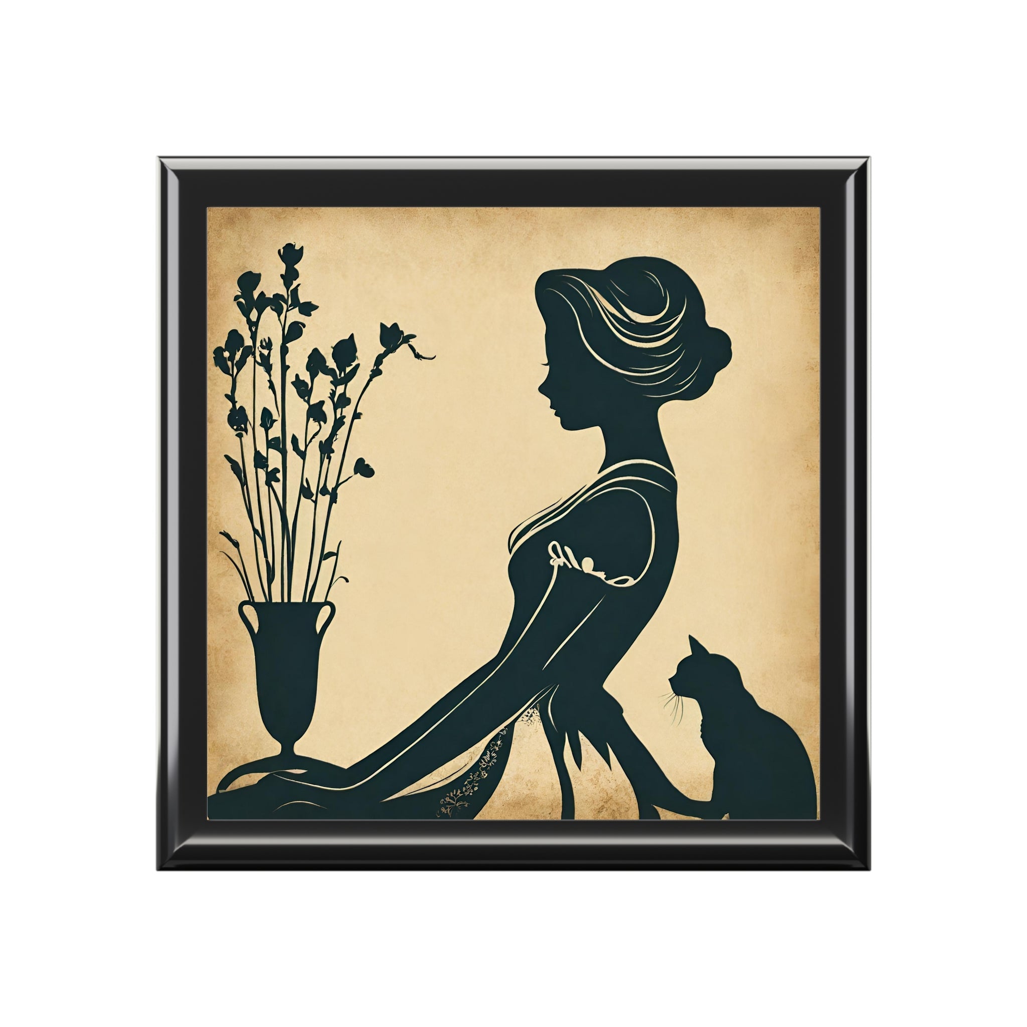 Vintage Cat Lady Jewelry Box - EpiAl's Shop