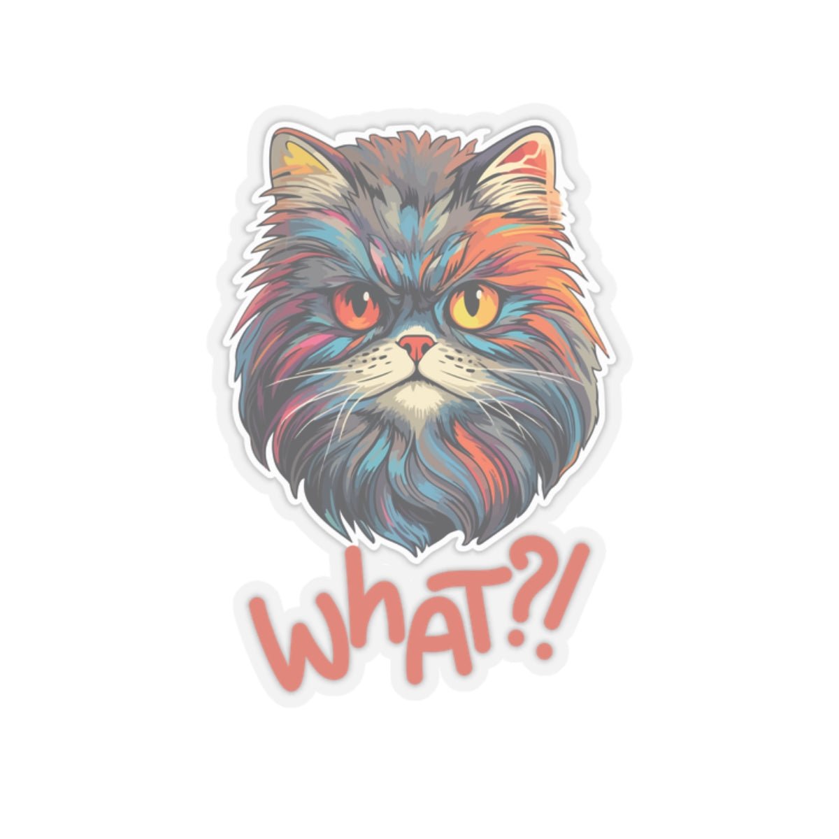 What?! Kiss - Cut Stickers - Paper products - Epileptic Al’s Shop