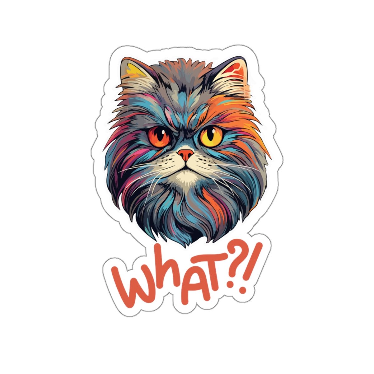 What?! Kiss - Cut Stickers - Paper products - Epileptic Al’s Shop