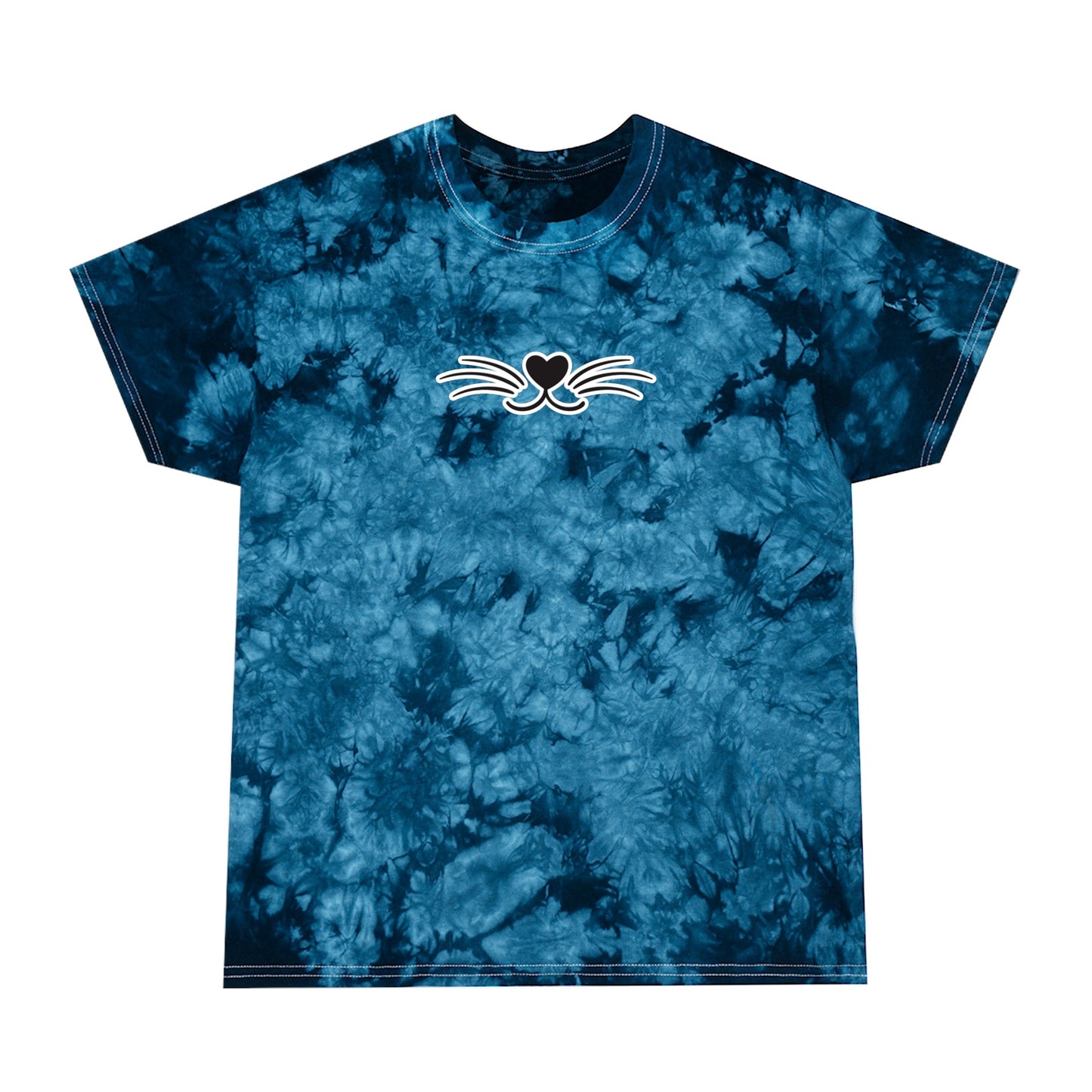 Whiskers Tie - Dye Tee, Crystal - T - Shirt - Epileptic Al’s Shop