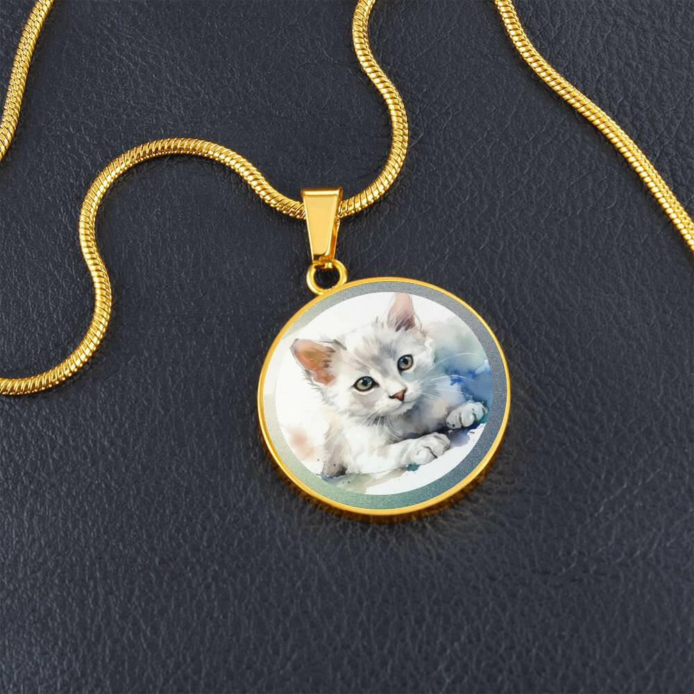 White Kitty Necklace - Jewelry - Epileptic Al’s Shop