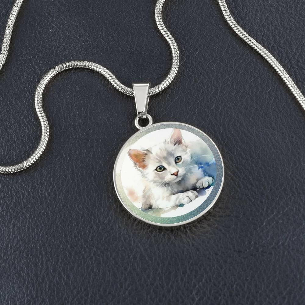 White Kitty Necklace - Jewelry - Epileptic Al’s Shop