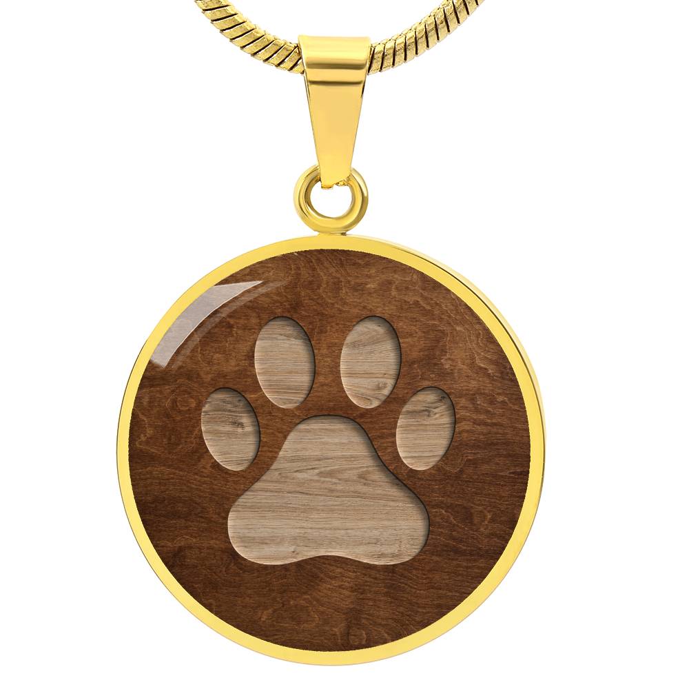Wooden Paw Necklace - Jewelry - Epileptic Al’s Shop