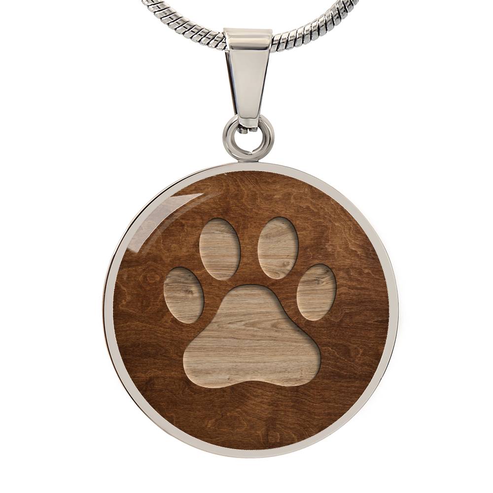 Wooden Paw Necklace - Jewelry - Epileptic Al’s Shop