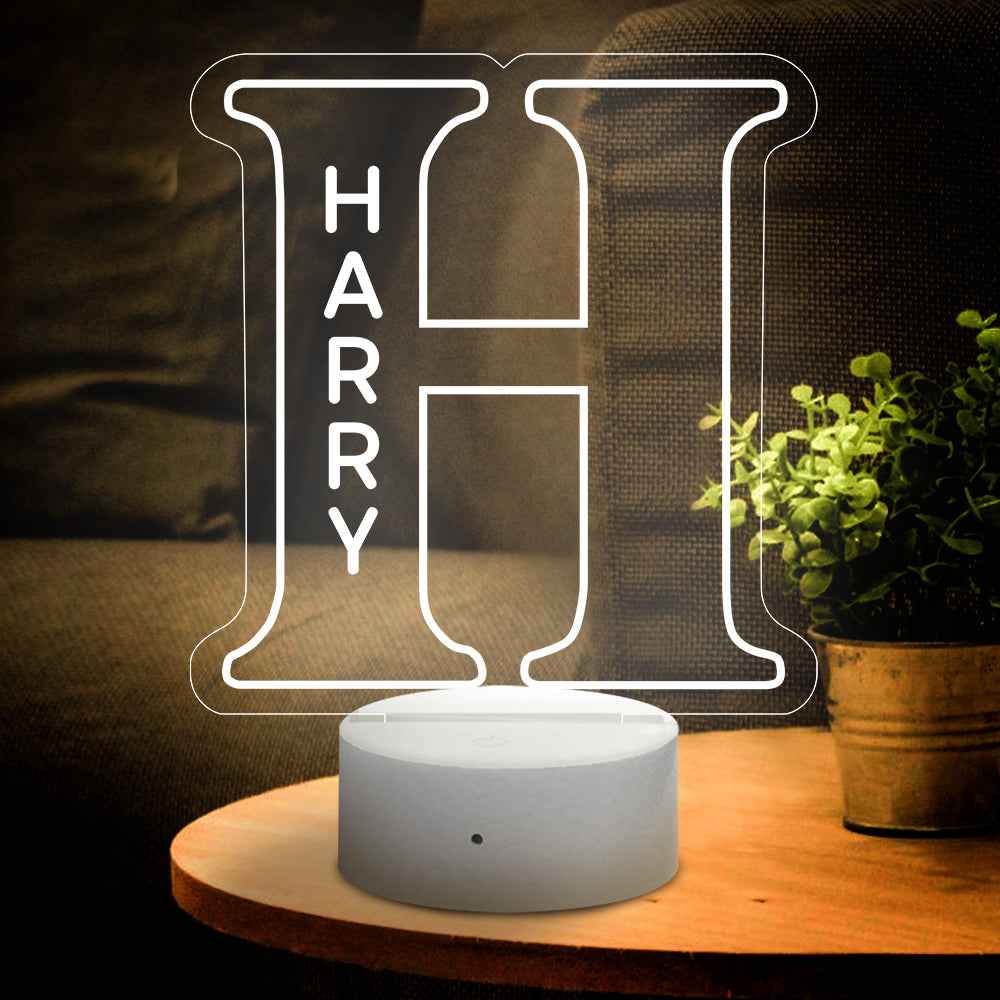 LED A–Z Personalized Lamp | “Yes, It’s Your Name. Obviously.”