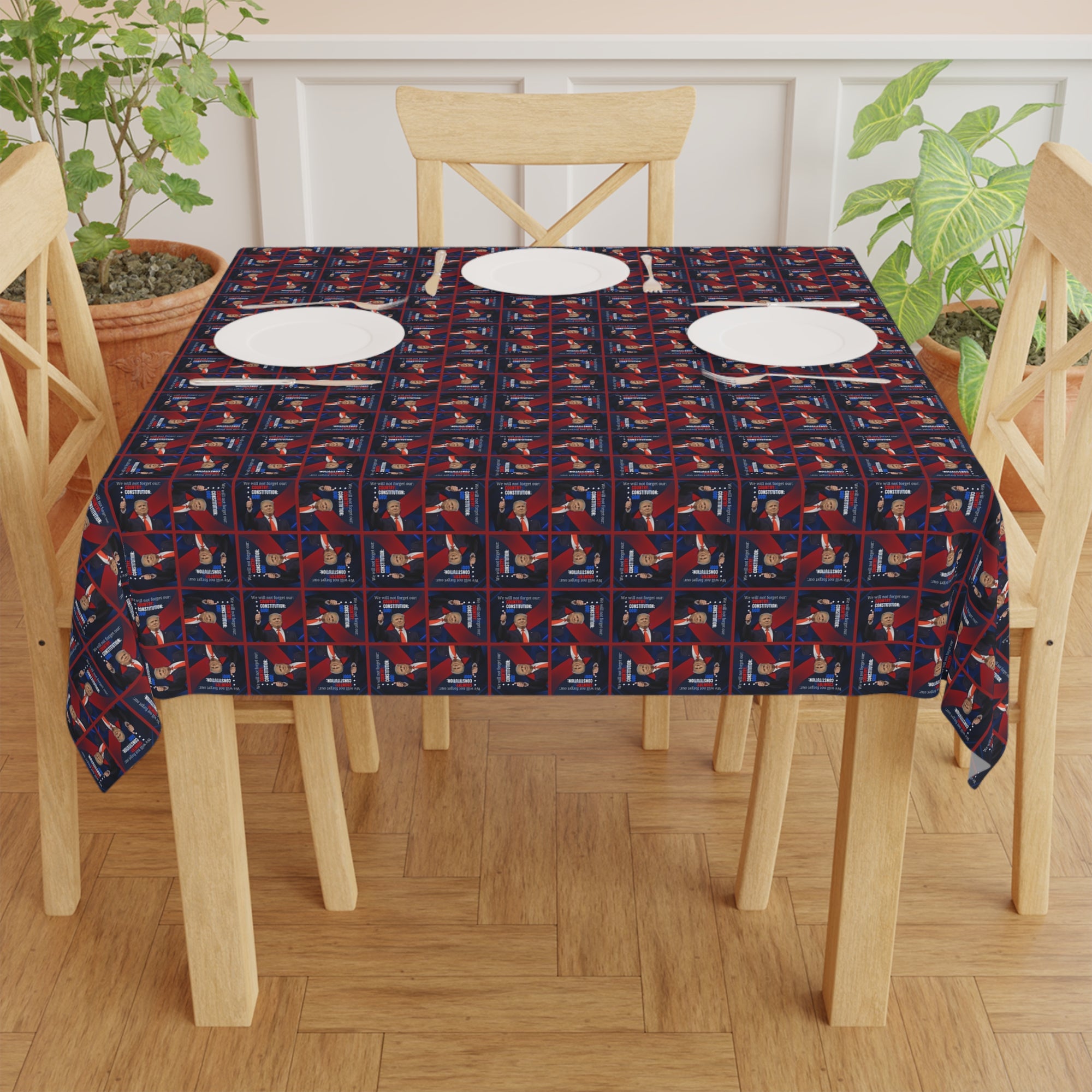 Trump Country Constitution God Tablecloth