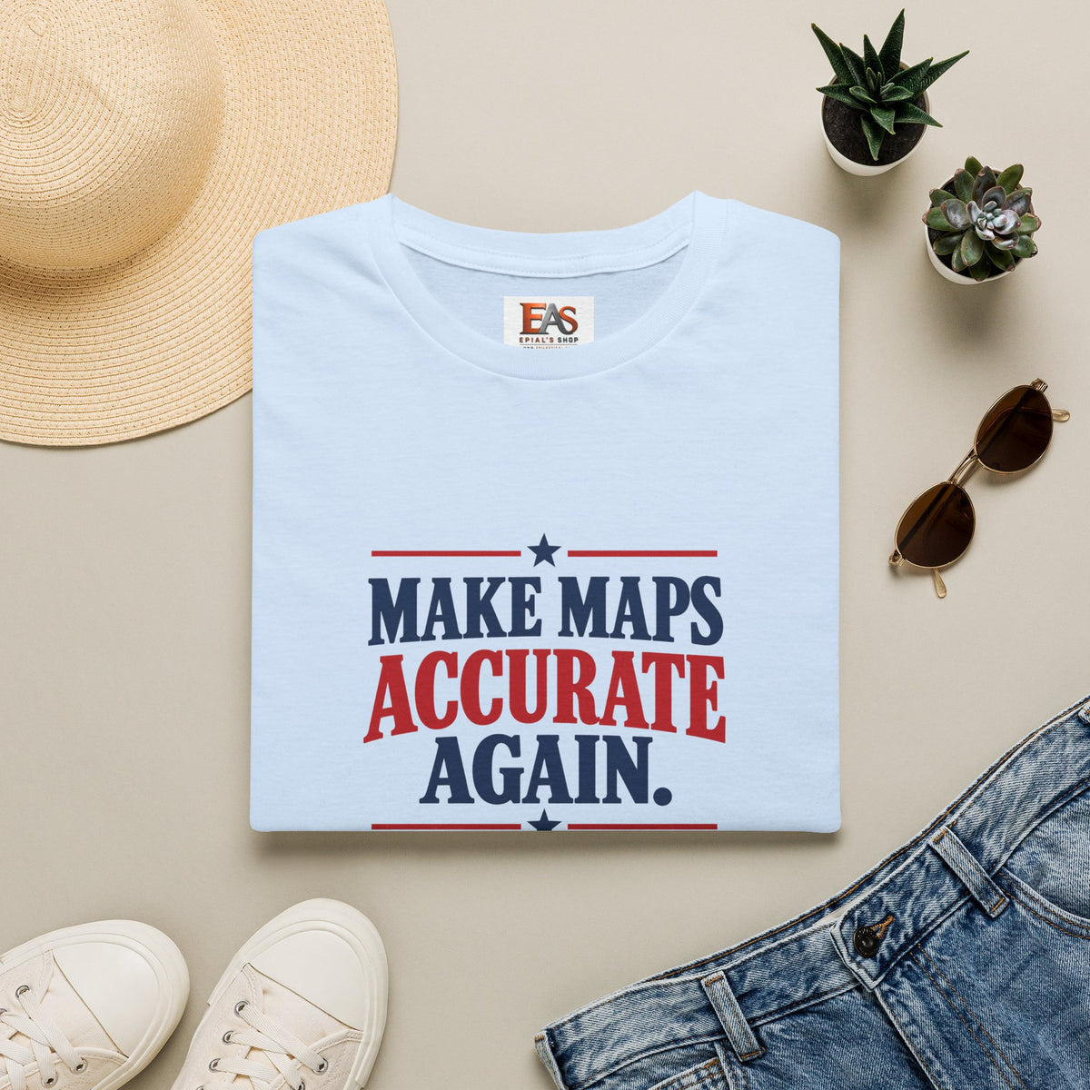 Make Maps Accurate Again T-Shirt