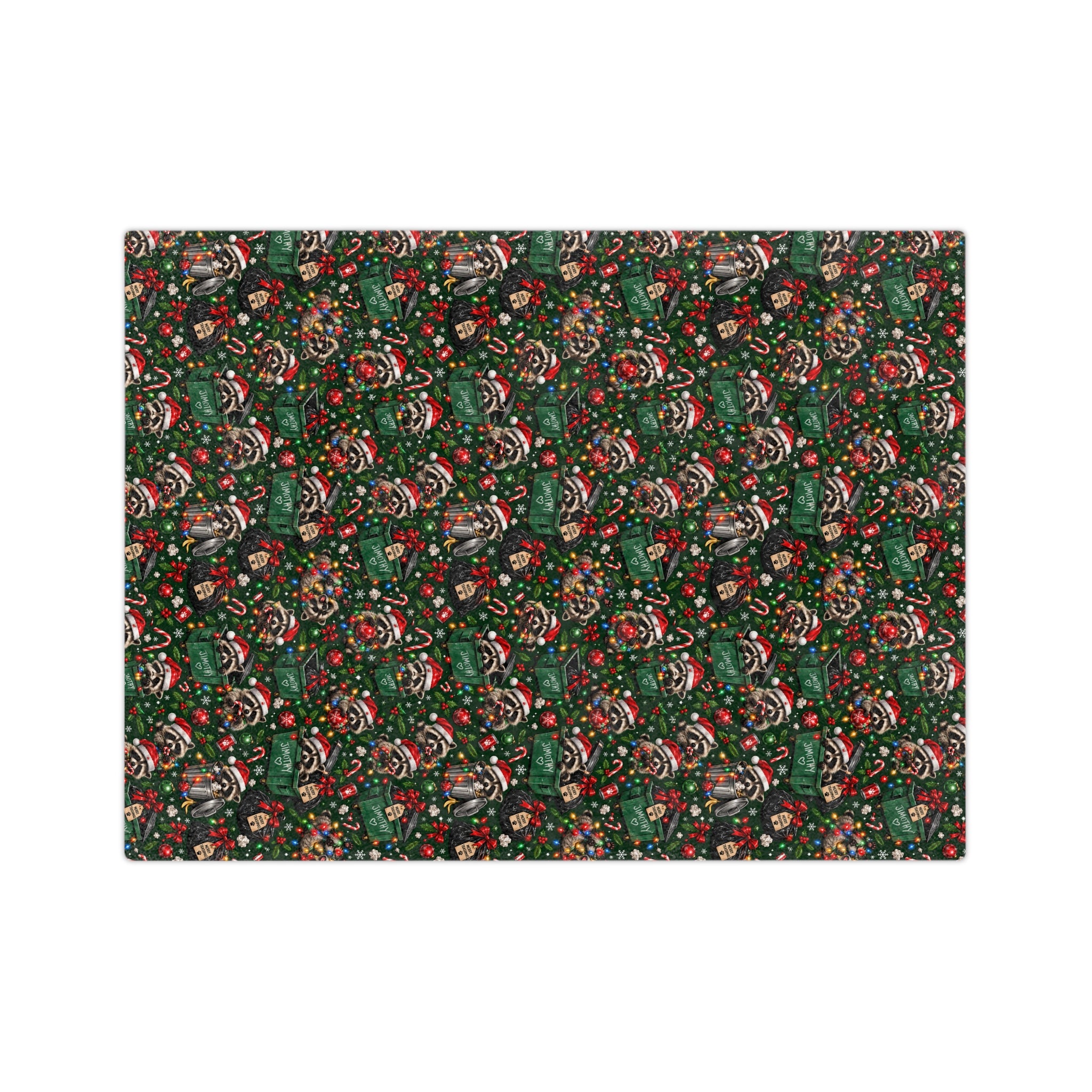 Jimothy’s Merry Trashmas Velveteen Plush Blanket
