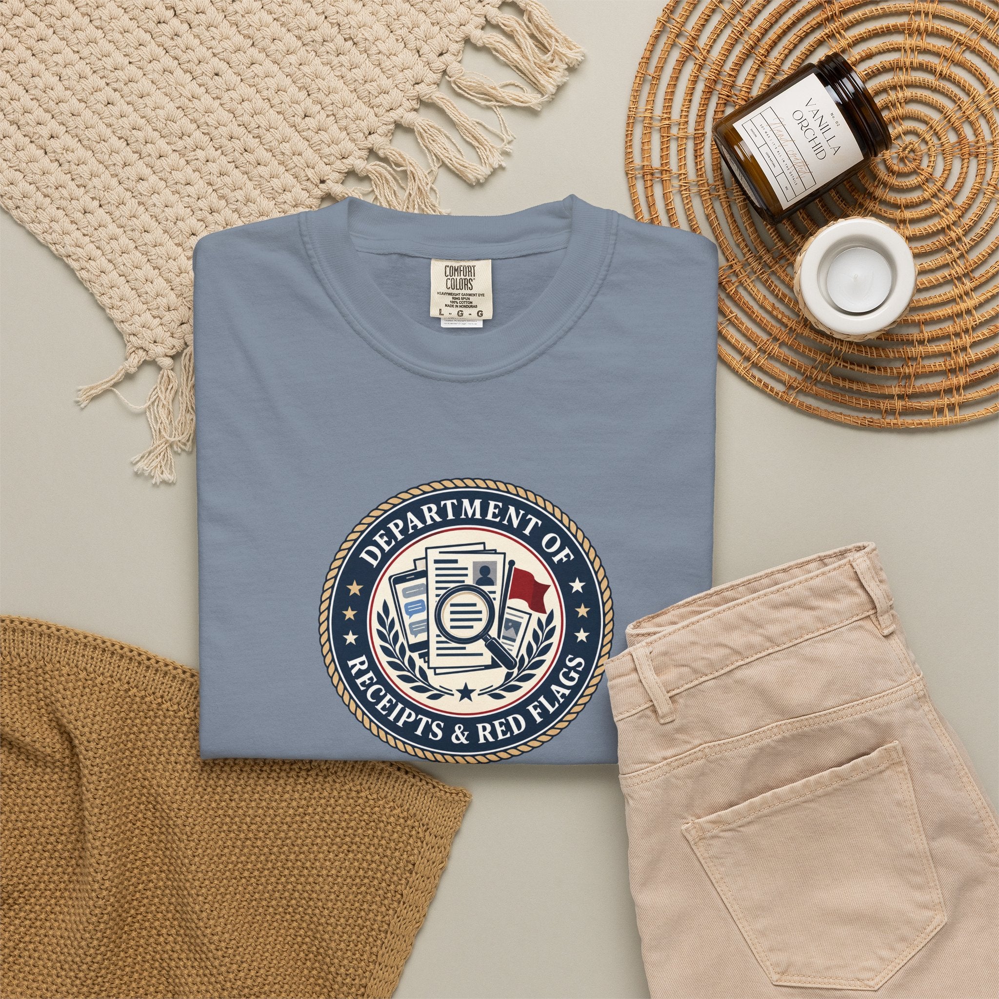 Department of Receipts & Red Flags T-Shirt | True Crime Faux Agency Tee
