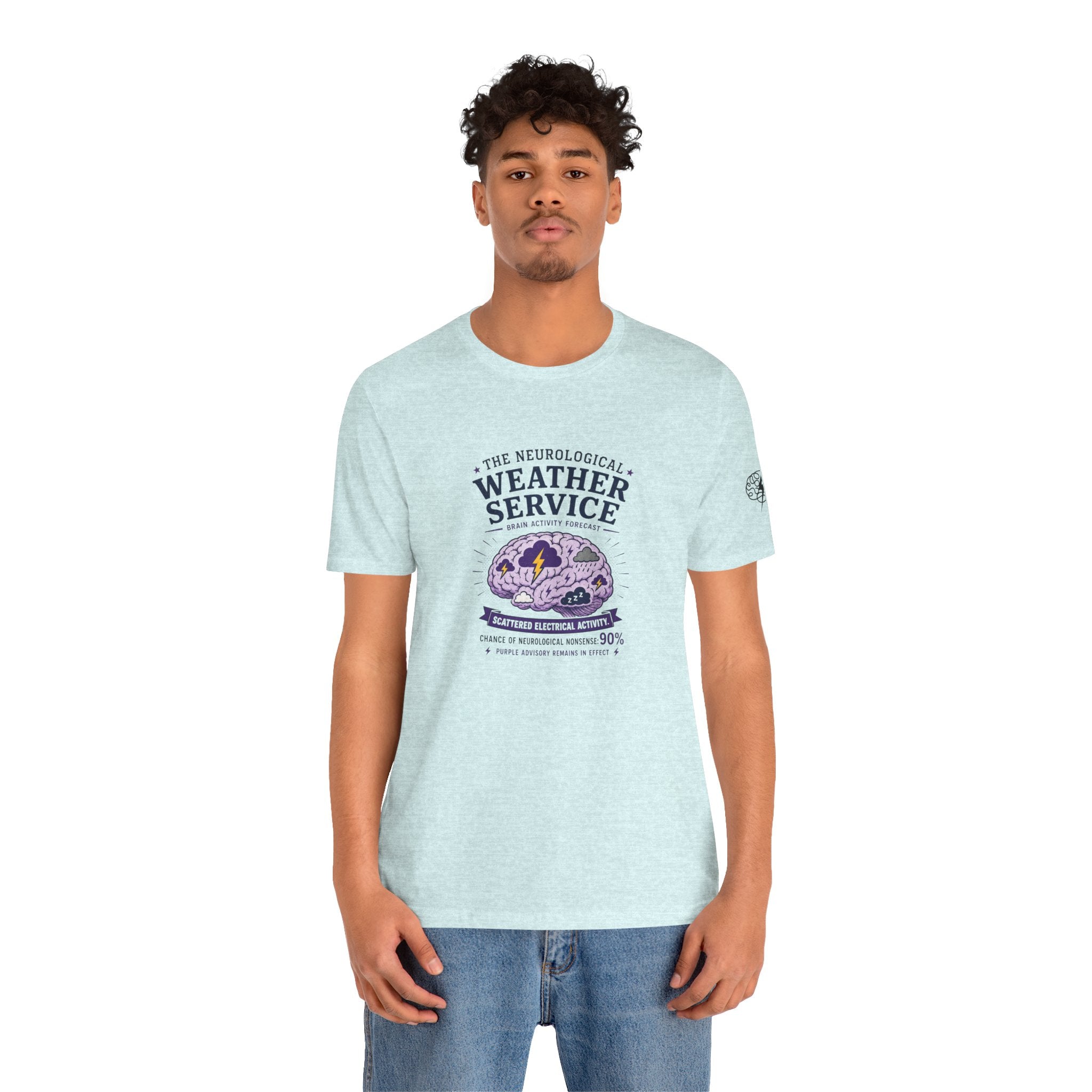 Neurological Weather Service Epilepsy Awareness T-Shirt | Brain Forecast Tee