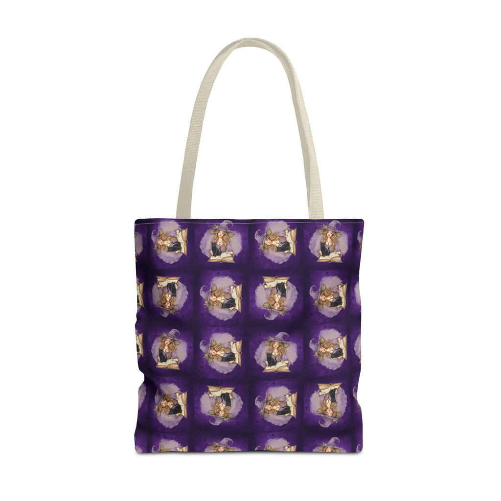 Vibrant Witchy Cat Lady Tote Bag