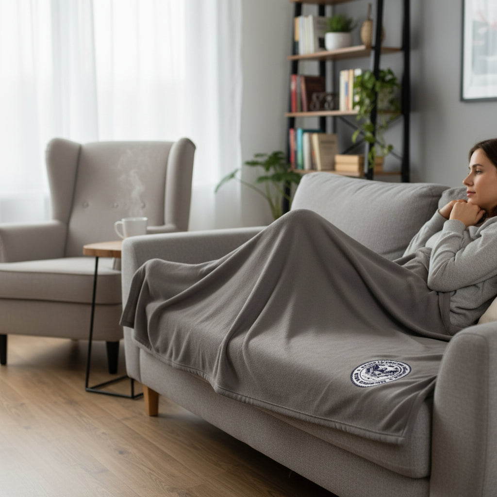 Office of Strategic Relaxation Sherpa Throw Blanket – Work Suspended